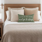 Decorative Throw Pillow Covers 12x20 Inch Set of 2 – Olive Green Christian Lumbar Pillowcase – Give It to God and Go to Sleep/Relax God’s Got This – Faith Bedroom Bed Decor