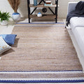 SAFAVIEH Natural Fiber Collection Accent Rug - 3' x 5', Natural & Navy, Handmade Farmhouse Boho Coastal Rustic Jute, Ideal for High Traffic Areas in Entryway, Living Room, Bedroom (NF874N) - color: Natural/Navy, size: 3' x 5' (Rectangular)