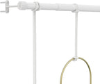 Umbra Triflora Hanging Planter for Window, Indoor Herb Garden, Set of 3, White/Brass