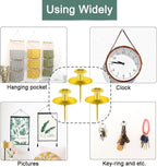 30 PCS Picture Hangers Hooks for Drywall, Gold Push Pins Double Headed Nails Thumbtacks for Wall Hangings Picture, Decorative Small Pins for Cork Board Home Office Photo Decorations