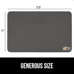 GORILLA GRIP Extra Thick Patent Pending Supportive Foam Kneeling Pad, Large Cushion Knee Pads for Gardening, Baby Bath Time, Dirt and Water Resistant, Workout, Garden Supplies, 17.5x11, Charcoal