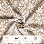 RAJRANG King Size Mandala Tapestry Golden for Bedroom and Living Room Wall Hanging Cotton Tapestries 90 x 108 Inches - color: Golden, size: 90"L x 108"W
