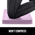 GORILLA GRIP Extra Thick Patent Pending Supportive Foam Kneeling Pad, 2 PK, Large Cushion Knee Pads for Gardening, Baby Bath, Dirt and Water Resistant, Workout and Garden Supplies, 17.5x11 Purple