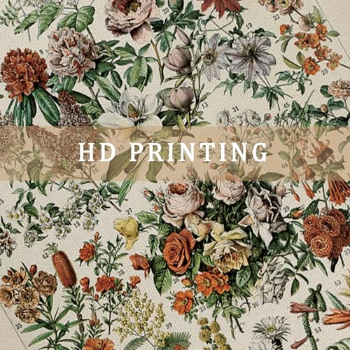 2 Pack Vintage Poster Hanger Frame, Retro Style Wall Decor Art Painting, Patterns are Printed on Linen Without Fading, Living Room Office Classroom Bedroom Playroom Apartment Decor. (Flower) - color: 2 x Wildflower, size: 23"L x 16"W