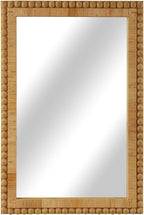 Rattan Wall Mirror - Boho Mirror Hanging Wicker Mirror for Bathroom Entryway Wall Decor, 20" x 30", Rectangle