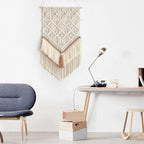 BMIDRUT Hanging Macrame Tapestry Dream Catchers Hand Woven Tapestries Boho Wall Art Decor Home Wall Decor Wall Pediment