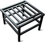 Plant Stand Indoor Outdoor,18 Inch Square Metal Plant Stands Riser,Heavy Duty Wrought Iron Pedestal Holders for Large Flower Pot,Outside Rust-Proof Black Flower Display Shelf for Patio,1-Pack