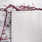 SAFAVIEH Craft Collection 2' 3" x 4' Grey / Wine CFT877S Modern Abstract Non-Shedding Entryway Living Room Foyer Bedroom Accent Rug - color: Grey/Wine, size: 2'3" x 4' (Rectangular)
