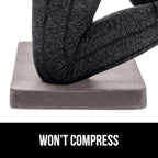 GORILLA GRIP Extra Thick Patent Pending Supportive Foam Kneeling Pad, 2 PK, Large Cushion Knee Pads for Gardening, Baby Bath, Dirt and Water Resistant, Workout and Garden Supplies, 17.5x11, Gray