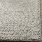 SAFAVIEH Natura Collection Accent Rug - 2' x 3', Silver, Handmade Wool Blend, Textured Design, Ideal for Hallway, Bedroom, Foyer (NAT620C) - color: Silver, size: 2' x 3' (Rectangular)