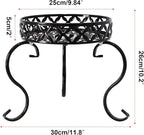 TLBTEK 2Pcs Planter Stand,Metal Round Potted Plant Stands Indoor&Outdoor Multiple ,Modern Flower Pot Stand Holder Rack Planter Display for Home,Kitchen,Patio,Garden, Corner, Balcony and Bedroom