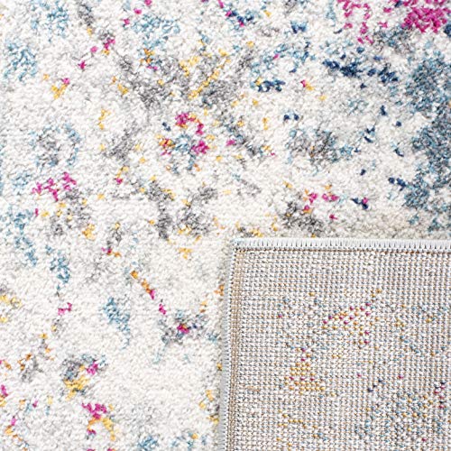 SAFAVIEH Madison Collection Runner Rug - 2'3" x 14', Grey & Gold, Boho Chic Distressed Design, Non-Shedding & Easy Care, Ideal for High Traffic Areas in Living Room, Bedroom (MAD611F) - color: Grey/Gold, size: 2'3" x 14' (Runner)
