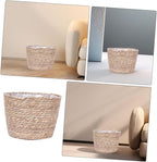 Large Storage Willow Flower Basket Seagrass Plant Basket Woven Planter for Plants