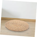 YARNOW Woven Floor Pillow Woven Seating Mat Meditation Cushion for Bedroom Rustic Decor