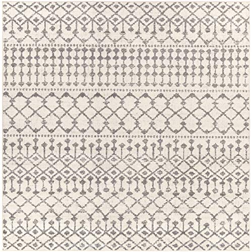 Livabliss Elsie Global Bohemian Area Rug,7'10" Square,Khaki/Gray - color: Khaki / Gray, size: 7'10" x 7'10" (Square)