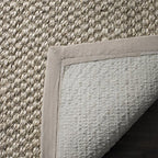 SAFAVIEH Natural Fiber Collection Runner Rug - 2' x 8', Marble, Sisal, Woven Design with Border (NF525C) - color: Marble, size: 2' x 8' (Runner)