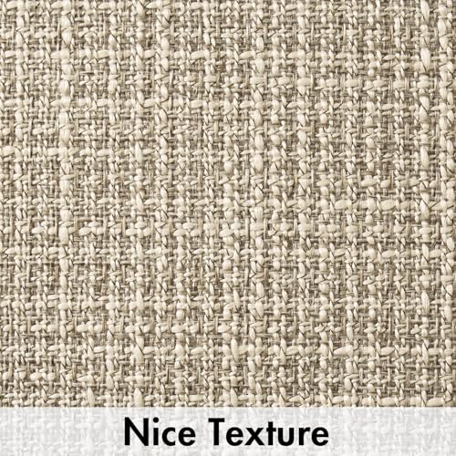MIULEE Burlap Linen Throw Pillow Covers 20x20 Inch Set of 2 Beige Farmhouse Decorative Pillows Modern Pillowcases Soft Accent Cushion Covers for Outdoor Couch Sofa Bedroom Livingroom Home Decor - color: Beige, size: 20" x 20" (Pack of 2)
