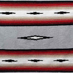 Open Road Goods Mexican Diamond Blanket - XL Heavyweight Yoga Blanket – Handmade in Mexico - Thick Boho Serape Saltillo Style Throw for Beach, Picnic, Home, Camping and More! (Grey Baja) - color: Grey Baja