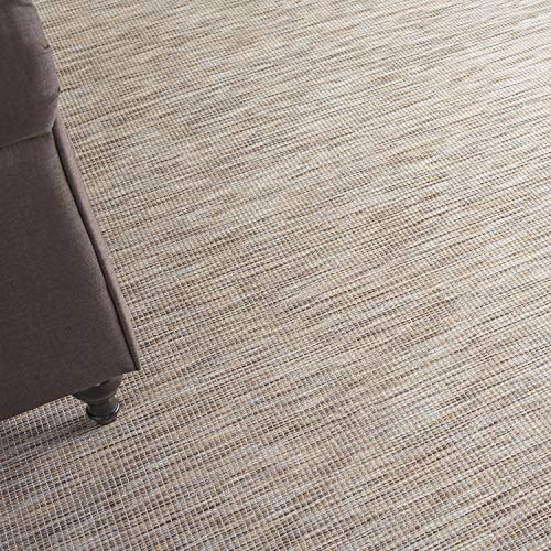 Nourison Home Positano Beige 2'2" x 12' Area Rug - Easy Clean, Non Shedding, Bed Room, Living Room, Dining Room, Kitchen (12' Runner) - color: Beige, size: 2'2" x 12' (Runner)