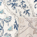SAFAVIEH Madison Collection Runner Rug - 2'3" x 8', Cream & Light Grey, Boho Chic Glam Paisley Design, Non-Shedding & Easy Care, Ideal for High Traffic Areas in Living Room, Bedroom (MAD600C) - color: Cream/Light Grey, size: 2'3" x 8' (Runner)