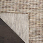 Nourison Home Positano Beige 2'2" x 12' Area Rug - Easy Clean, Non Shedding, Bed Room, Living Room, Dining Room, Kitchen (12' Runner) - color: Beige, size: 2'2" x 12' (Runner)