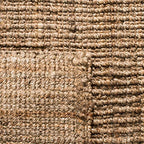 SAFAVIEH Natural Fiber Collection Runner Rug - 2'6" x 10', Natural & Grey, Handmade Jute, Farmhouse Style, Chunky Textured Thick Pile (NF447M) - color: Natural/Grey, size: 2'6" x 10' (Runner)
