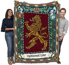 Pure Country Weavers Scotland - The Rampant Lion Blanket - Personalized - Custom Gift Tapestry Throw Woven from Cotton - Made in the USA (72x54) - color: Scotland Lion, size: Custom