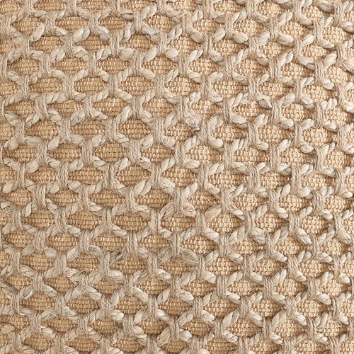 Boho Living 18x18 Beige Throw Pillow Covers Pillow Insert not Included - Boho Pillow Covers Only, Pack of 2 - color: Beige, size: (2) 18" x 18" Pillow Covers