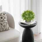 Hollyone Artificial Boxwood Plant in Woven Pot 9” Fake Potted Plants Topiary Boxwood Greenery Arrangement Centerpiece Faux Plants for Home Indoor Outdoor Farmhouse Office Desk Centerpiece Shelf Decor
