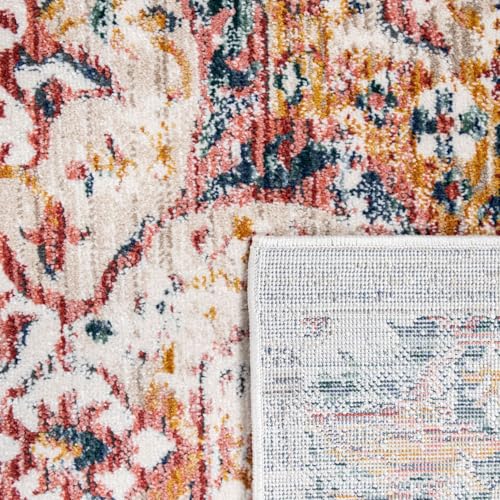 Paco Home Vintage Rug Oriental Design with Modern Ornaments in Faded Beige, Size: 2'8" x 4'11" - color: Beige, size: 2'8" x 4'11" (Rectangular)