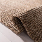 SAFAVIEH Natural Fiber Collection Square Rug - 7' Square, Grey, Farmhouse Design, Ideal for High Traffic Areas in Bedroom, Dining Room & Kitchen (NF808F-7SQ)