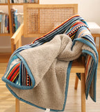 COTTEBED Flannel Sherpa Boho Throw Blankets,All Seasons Lightweight Super Soft Cozy Comfy Fluffy Fuzzy,Fleece Bedding Blanket for Bed Sofa Couch Living Room Camping Travel(Bohemia,50x60) - color: Bohemia, size: Throw(50x60)Sherpa