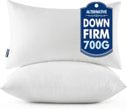 MIULEE Pillows Standard Size Set of 2, Pack of 2 20x26 Inch 100% Virgin Fiber Filling Bed Couch Pillows
