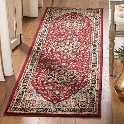SAFAVIEH Lyndhurst Collection Runner Rug - 2'3" x 6', Red & Black, Traditional Oriental Design, Non-Shedding & Easy Care, Ideal for High Traffic Areas in Living Room, Bedroom (LNH330B) - color: Red / Black, size: 2'3" x 6' (Runner)