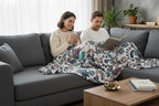 Serafina Home Throw Blanket: Velvelty Soft, Durable Fleece Accent for Bed or Couch (Multicolored Boho, 50 x 70 inches)