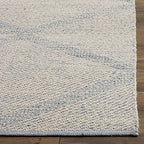 SAFAVIEH Montauk Collection 4' Round Light Blue MTK821B Handmade Cotton Entryway Foyer Living Room Bedroom Kitchen Area Rug - color: Light Blue, size: 4' (Round)