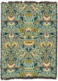 Pure Country Weavers William Morris Lodden Moss Blanket XL - Arts & Crafts - Gift Tapestry Throw Woven from Cotton - Made in the USA (82x62) - color: Moss, size: X-Large
