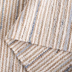 SAFAVIEH Cape Cod Collection Area Rug - 6' Round, Natural/Light Blue, Geometric Design, Ideal for High Traffic Areas in Living Room, Bedroom, Dining (CAP151L) - color: Natural/Light Blue, size: 6' (Round)