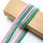 FLIPPED 100% Natural Cotton Macrame Cord,5mm x110 Yards Macrame Cords Colored Cotton Macrame Rope Craft Cord for DIY Crafts Knitting Plant Hangers Christmas Wedding Décor（Olive Green）