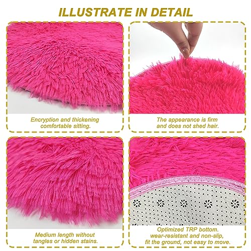 YEXEXINM 10 Pack Kids Crazy Carpet Circle Seats 16 Inch Round Floor Mat Kids Floor Cushions Soft Colorful Educational Classroom Rug for School Home Group Activity Learning Marker Playing Areas