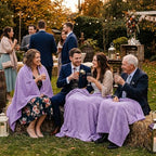 Buryeah 12 Pcs Flannel Throw Blanket Bulk 50 x 60 in Sleepover Blanket Outdoor Wedding Throw Lightweight, Oeko-tex Standard 100 Certified for Sofa Homeless Gifts (Purple Series) - color: Purple Series
