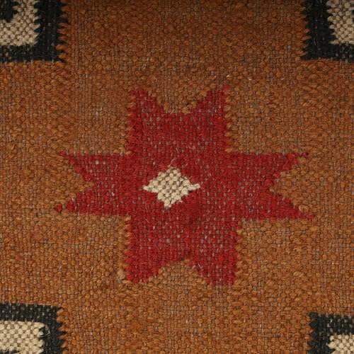 Bohemian Jute Kilim Throw Pillow Cover Handwoven Wool Cushion Tribal Multicolor Vintage Sofa Bed Chair Decor Handmade in India - color: Multi 05