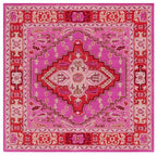 SAFAVIEH Bellagio Collection Area Rug - 3' Square, Red & Pink, Handmade Medallion Wool, Ideal for High Traffic Areas in Living Room, Bedroom (BLG545B) - color: Red/Pink, size: 3' x 3' (Square)