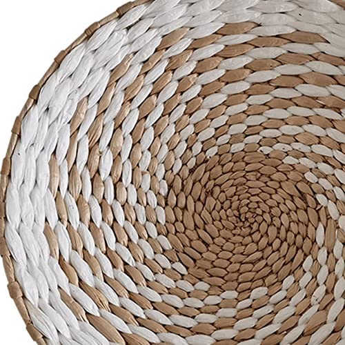 Duiaynke Woven Decor, Hanging Baskets Unique Tapestry for Hallway Bedroom Living Room Home Decorations (White 30cm) - color: White 30cm