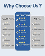 Large Thick Baby Play Mat for Floor,Padded Foam 59x79 Playpen Mat, Soft Support&Plush Feel Nursery Rug,Non Slip for Toddler,Infants,Kids Play,Yoga,Baby Crawling,Tummy Time (Dark Grey)