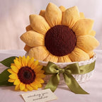 Green Philosophy Co. 3D Sunflower™ Shaped Decorative Throw Pillow - Soft Plush Cushion for Bed and Couch, Cute Boho & Cottagecore Home Decor Accent, Golden Yellow, 20 Inches
