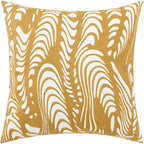 vctops Embroidery Cotton Decorative Throw Pillow Cover Boho Geometric Pattern Cushion Cover for Couch Sofa Bed (Yellow A,18"x18")