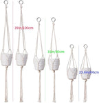 6 Pack Macrame Plant Hanger, Indoor Hanging Plants Holder, 3 Sizes 39"/31"/23", Outdoor Boho Home Decor Hanging Baskets, (POTS NOT Included)