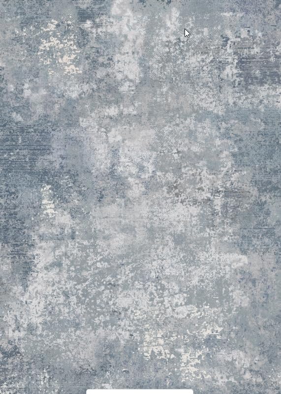 GENIMO Washable Area Rugs for Living Room, 8x10 Modern Non Slip Rugs, Low Pile Lightweight Soft Print Rug for Bedroom, Dining Room, Home Office, Haze Blue