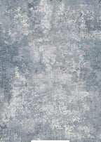 GENIMO Washable Area Rugs for Living Room, 8x10 Modern Non Slip Rugs, Low Pile Lightweight Soft Print Rug for Bedroom, Dining Room, Home Office, Haze Blue